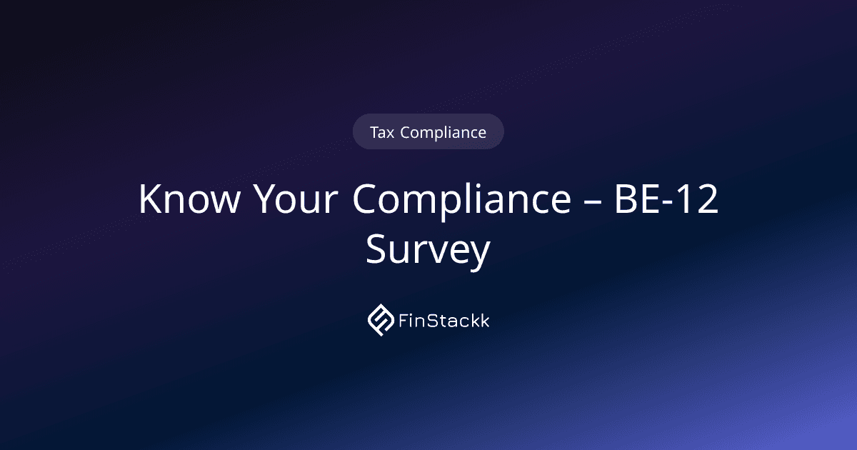 Know Your Compliance – BE-12 Survey
